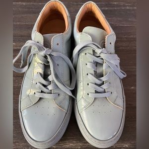 Greats Brooklyn fabulous light blue patent sneaker